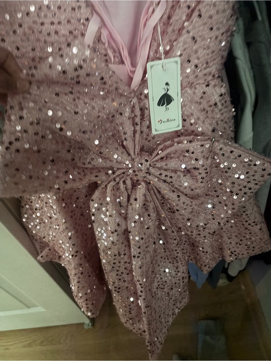 Amazon Dresses & Skirts - Amazon Pink Sequin Prom Dress